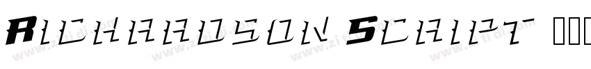 Richardson Script字体转换